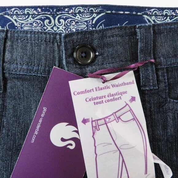 New! Gloria Vanderbilt 8 Black Denim Capri Pants - Picture 6 of 7